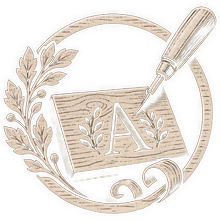 Illustration gravée d’une plaque en bois personnalisée